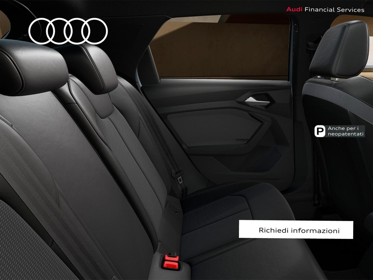 Audi A1 sportback 30 1.0 tfsi identity black 116cv s-tronic