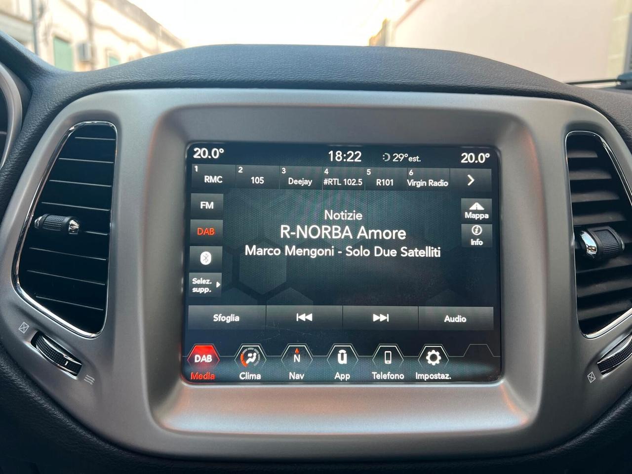 JEEP COMPASS 1.6 MJT LONGITUDE 120CV PELLE NAVI CAM ANNO 2020