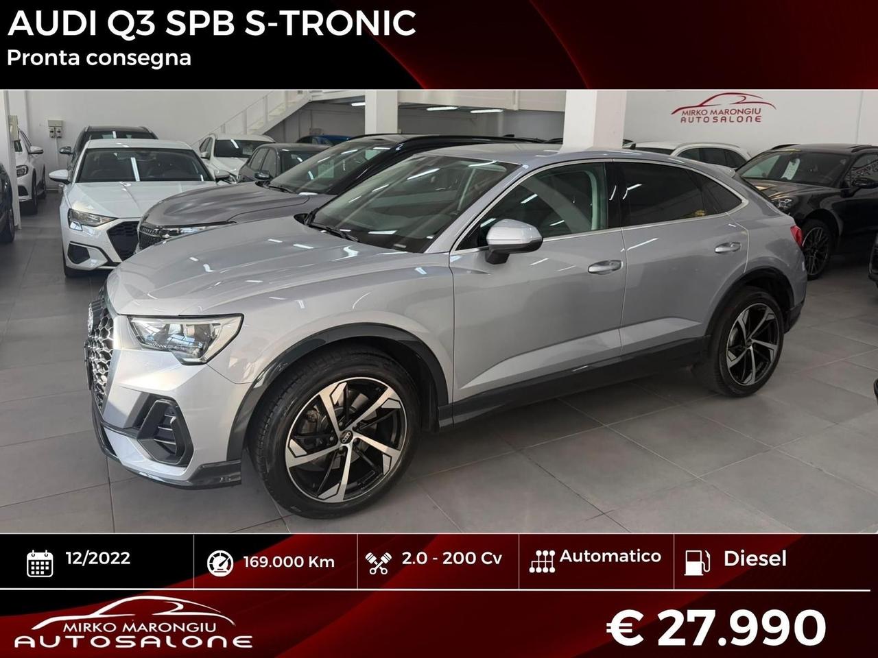 Audi Q3 SPORTBACK 200 Cv QUATTRO finanziabile