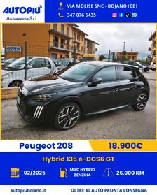 Peugeot 208 Hybrid 136 e-DCS6 GT