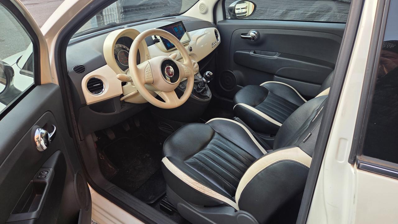 Fiat 500 1.2 GQ interni pelle