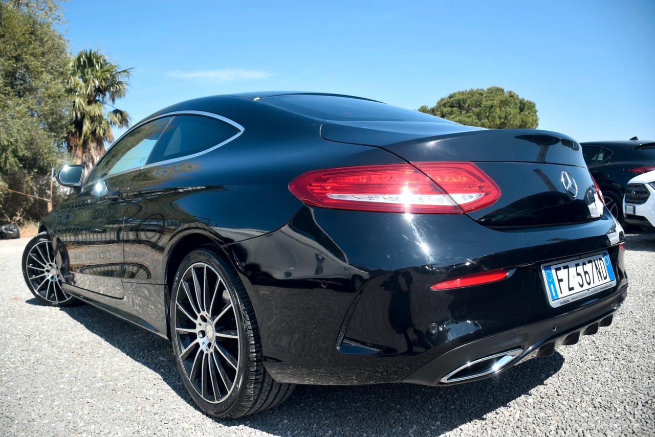 Mercedes-benz C 220 MERCEDES COUPE' AMG 220d 170CV 6M TETTO APR. - NAVI CRUISE SENSORI BT ADAS