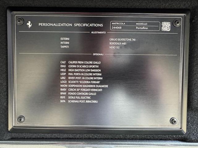 FERRARI Portofino PORTOFINO/ SCUDETTI / TAGLIANDI UFF