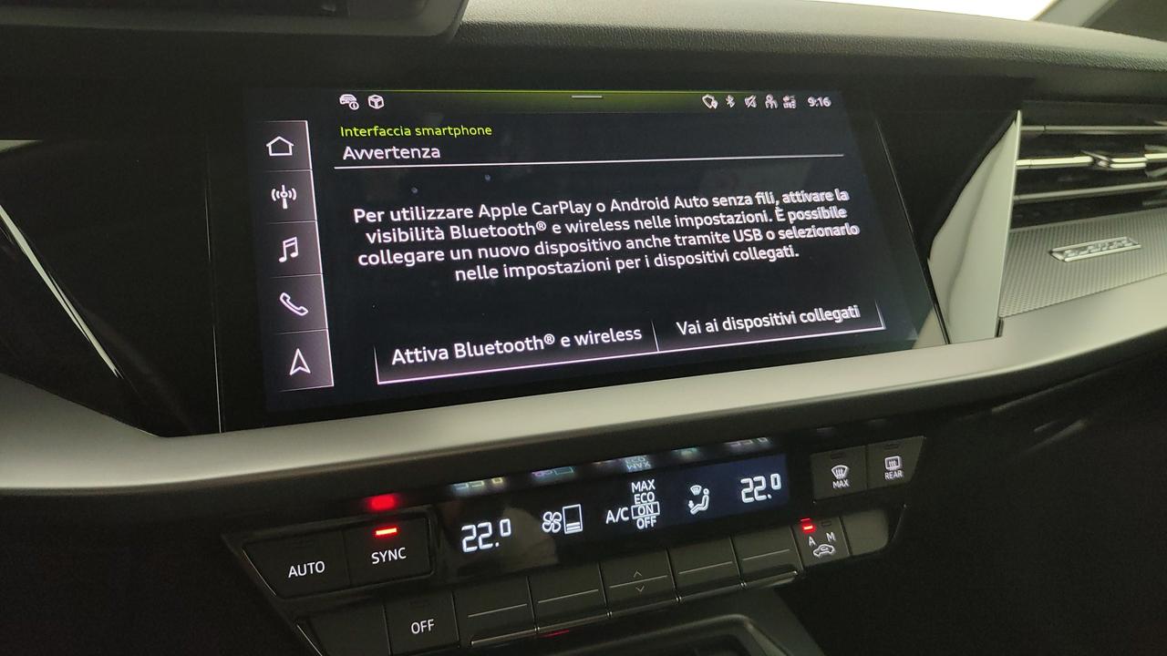 AUDI A3 Sportback 40 2.0 tfsi S line edition quattro s-tronic