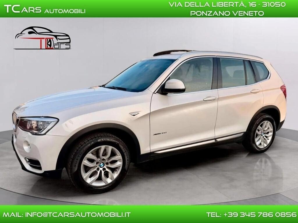 BMW X3 XDRIVE XLINE-KM CERTIFICATI-TETTO APRIBILE