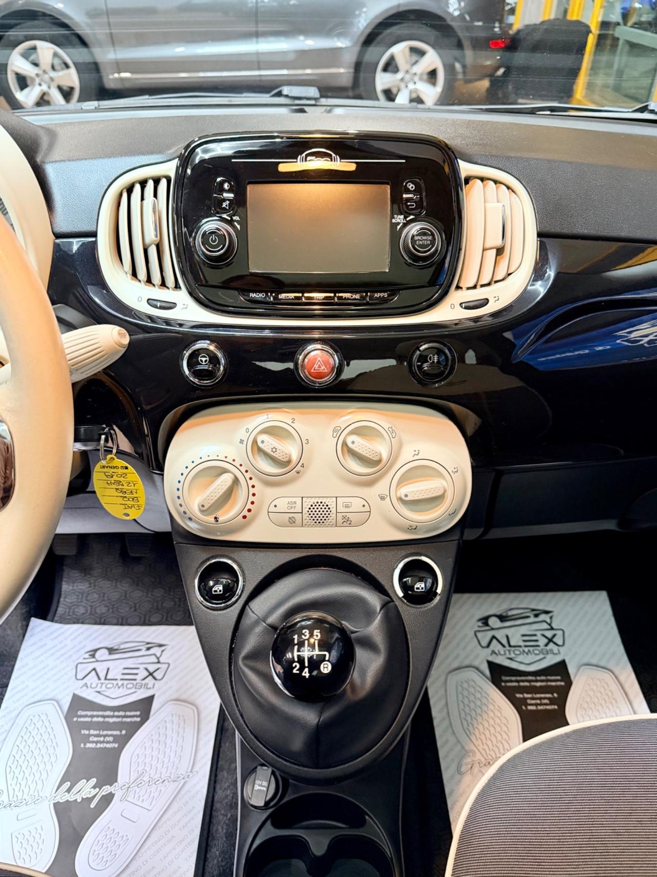 Fiat 500 1.2benz 69cv Neopat. E6 - 58.000km