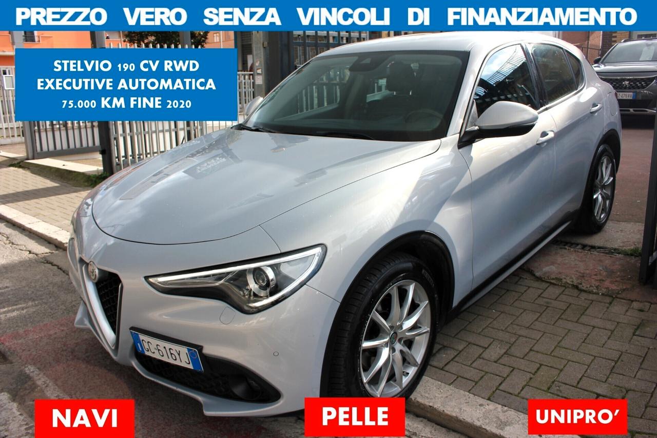 Alfa Romeo Stelvio 2.2 190CV AT8*PREZZO VERO* EXECUTIVE RW DAZIENDALE UNIPRO