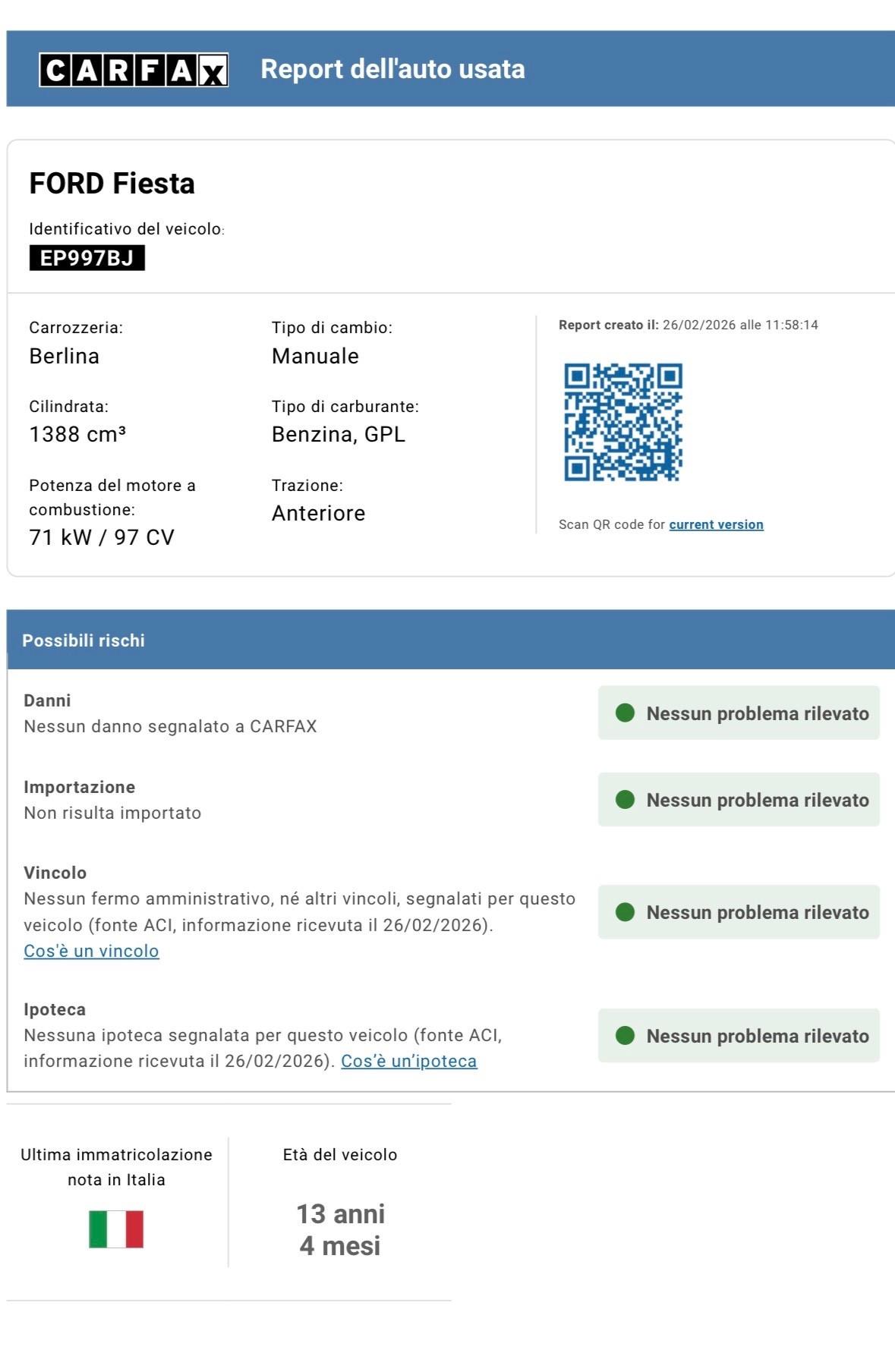 Ford Fiesta 1.4 5 porte Bz.- GPL Titanium