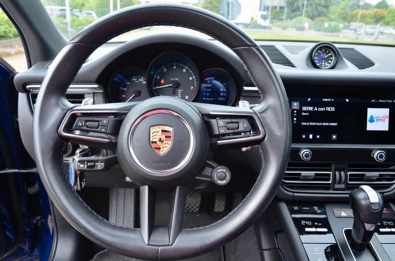 PORSCHE MACAN 2.0 T 265cv PDK, CRONOLOGIA SERVICE PORSCHE, TETTO, SCARICO SPORTIVO, SOSPENSIONI ADATTIVE, FARI PDLS, PERMUTE