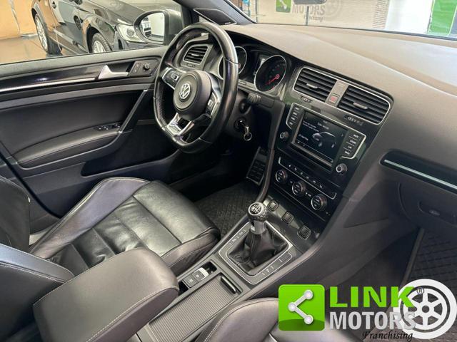 VOLKSWAGEN Golf GTD 2.0 TDI 184 CV, TETTO, KM CERTIFICATI, PELLE