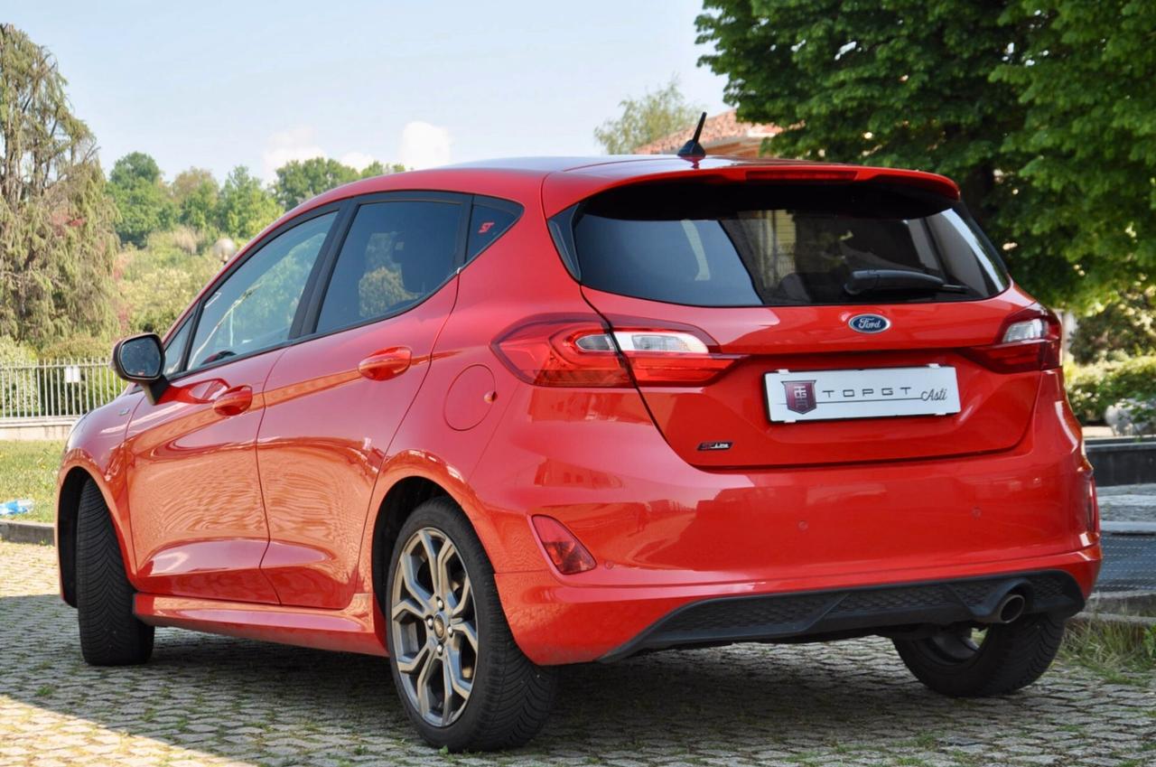 FORD FIESTA 5p 1.0 ECOBOOST ST-LINE 100cv, UNICOPROPRIETARIO, SERVICE FORD, EURO 6D, APPLE ANDROID, 17", PERMUTE