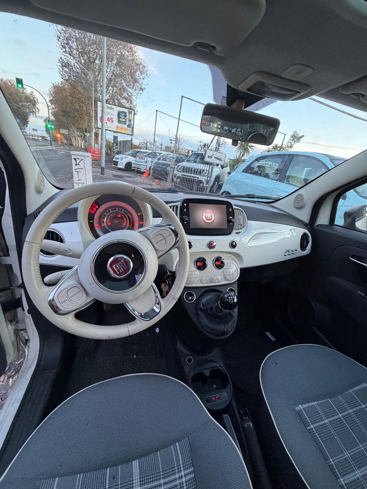 Fiat 500 1.2 benzina Mirror Manuale 69cv Cerchi 16 Navi Tetto