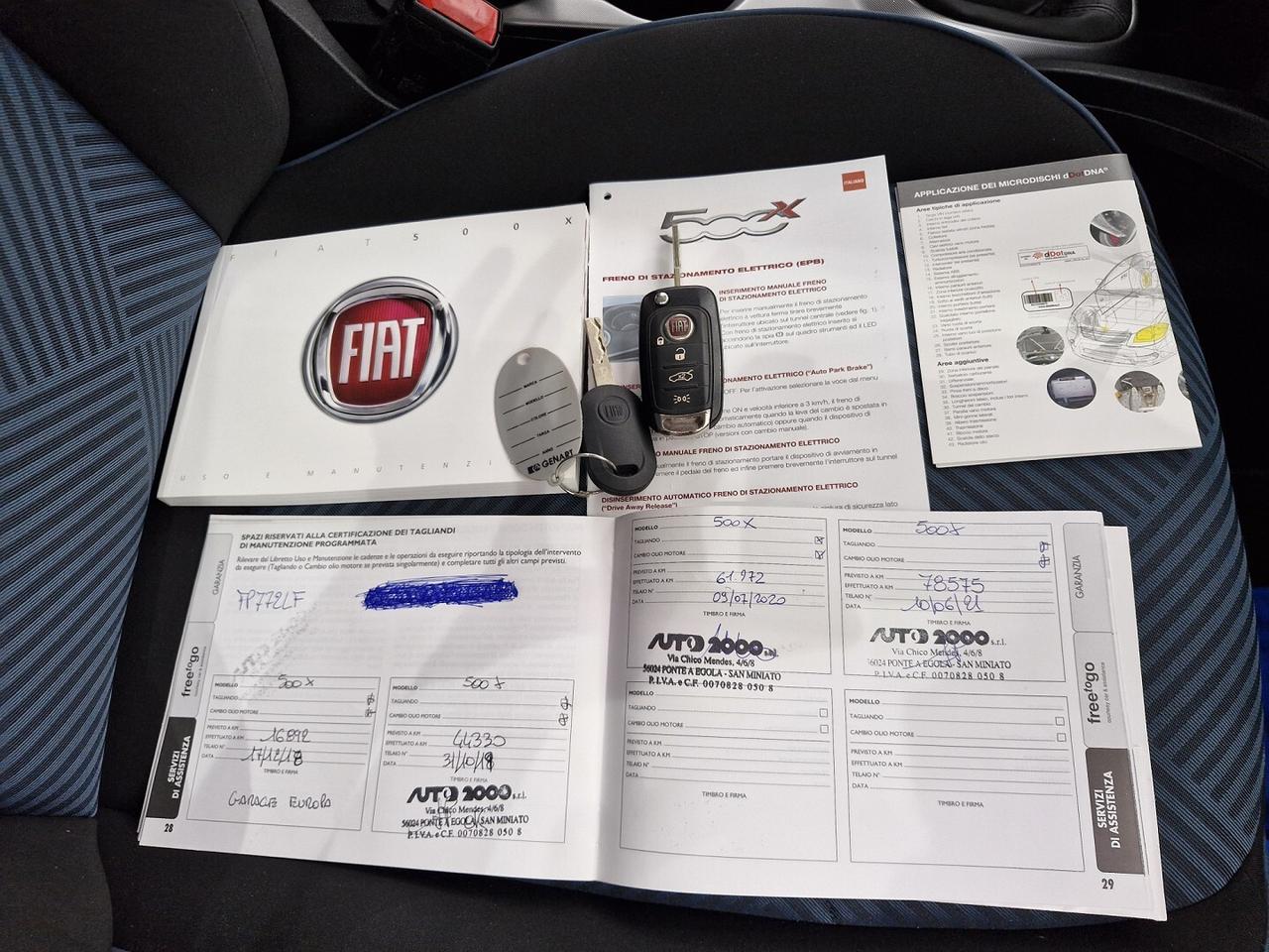 FIAT 500X 1.4 T-JET 120 CV GPL MIRROR ANNO 2018
