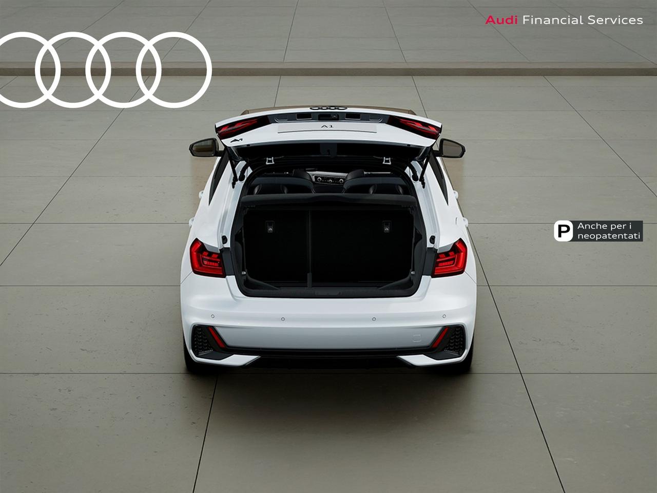 Audi A1 sportback 30 1.0 tfsi identity black 116cv s-tronic