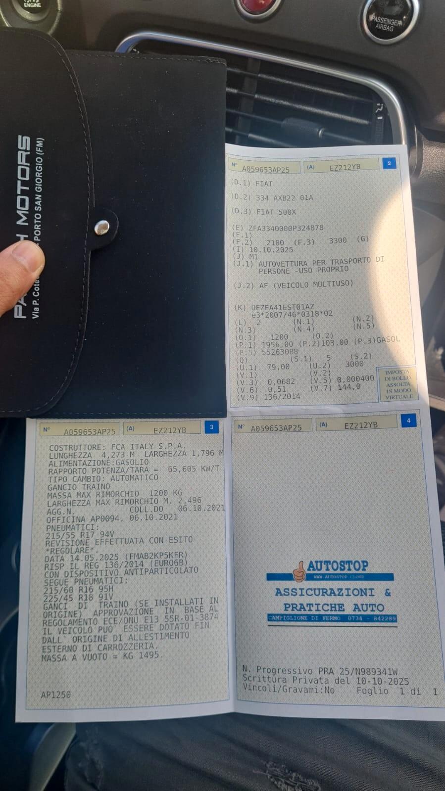 Fiat 500X 2.0 MultiJet 140 CV AT9 4x4 Cross Plus