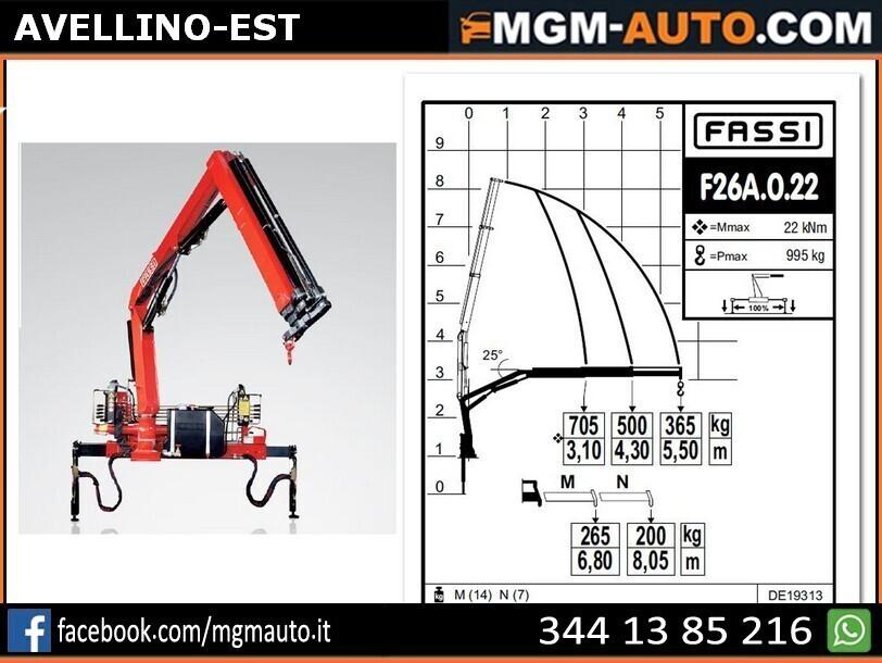 Fiat Ducato 2.3 mjt Cabinato Maxi GRU FASSI 26AFS