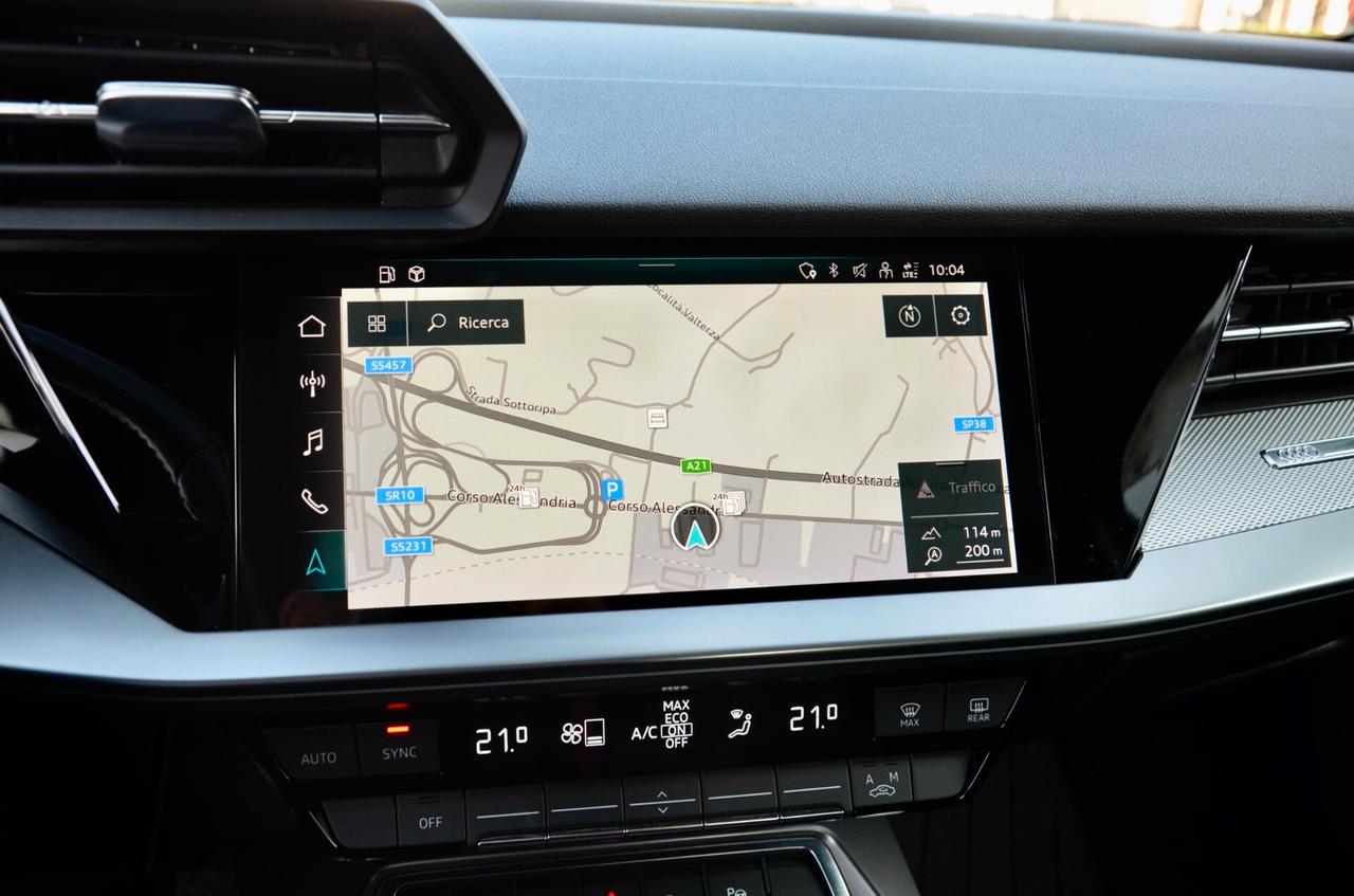 AUDI A3 SPORTBACK 35 2.0 TDI BUSINESS ADVANCED 150cv S-TRONIC, UNICOPROPRIETARIO, SERVICE AUDI, EURO 6D, NAVI, APPLE ANDROID, 18", PERMUTE