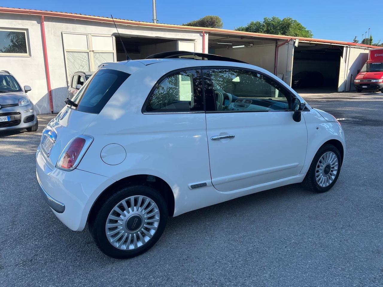 Fiat 500 Lounge 1.2 benz-tetto apri-2008