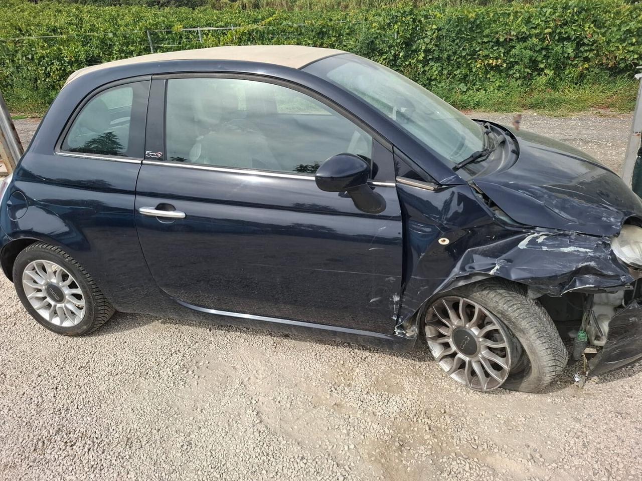 FIAT 500 C CABRIO INCIDENTATA AUTOMATICA