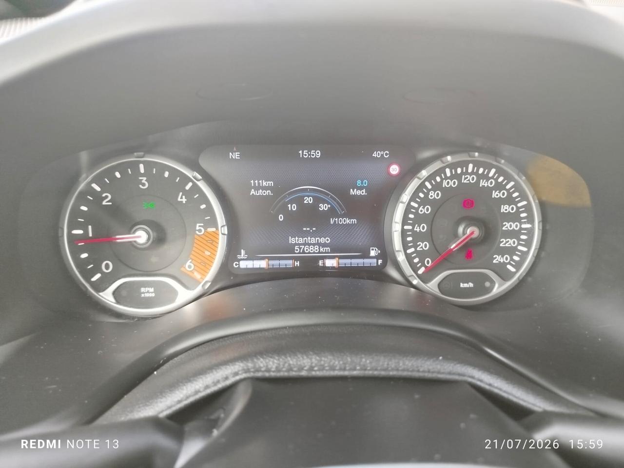 RENEGADE 1.6 Mjt 130 CV Limited *PREZZO VERO* UNIPRO-CRONO TAGLIANDI