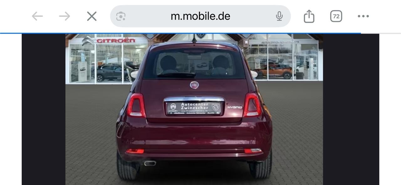 Fiat 500 1.0 Hybrid Lounge
