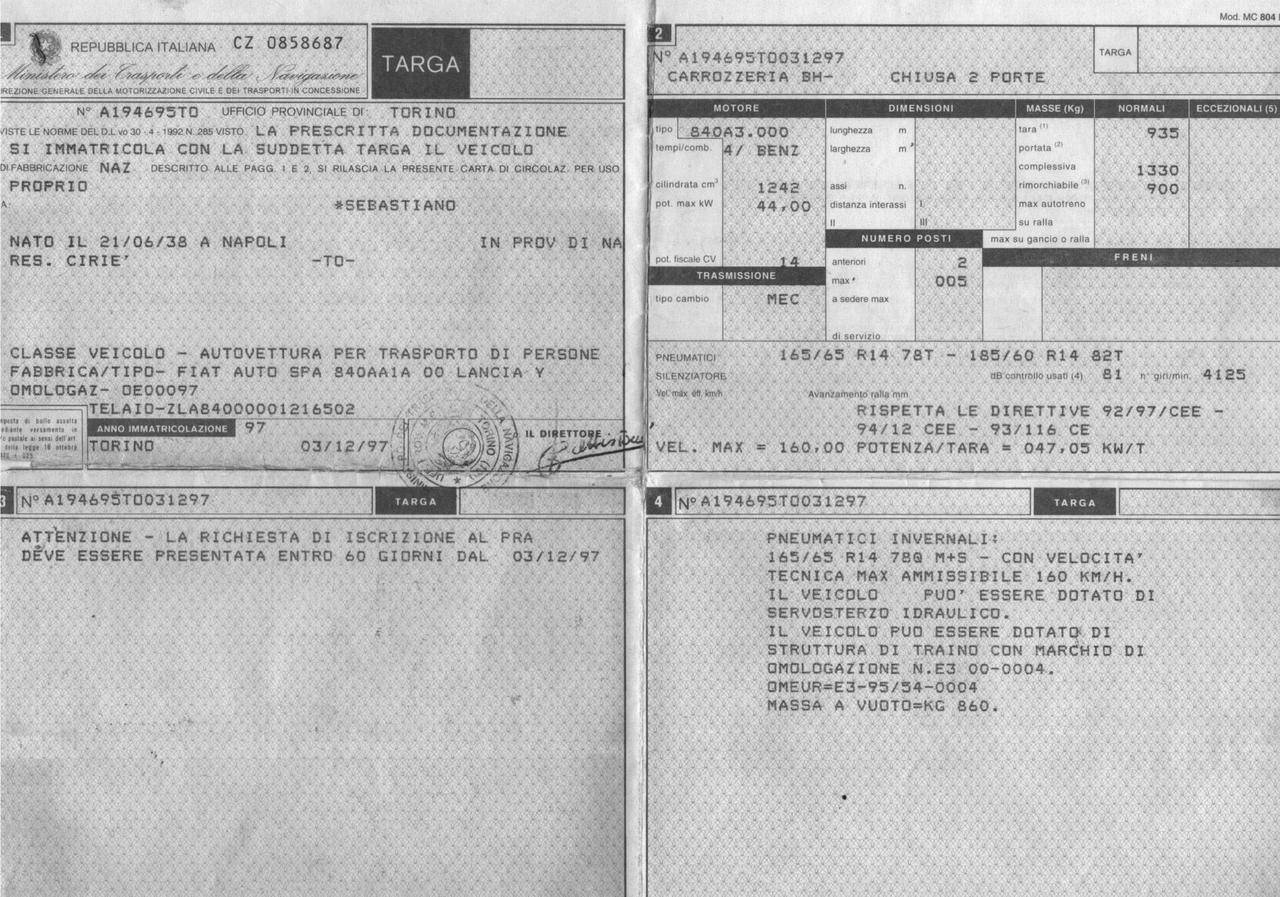 Y LS CronoManutenzioni UnicoProp.AlcantaraBeige