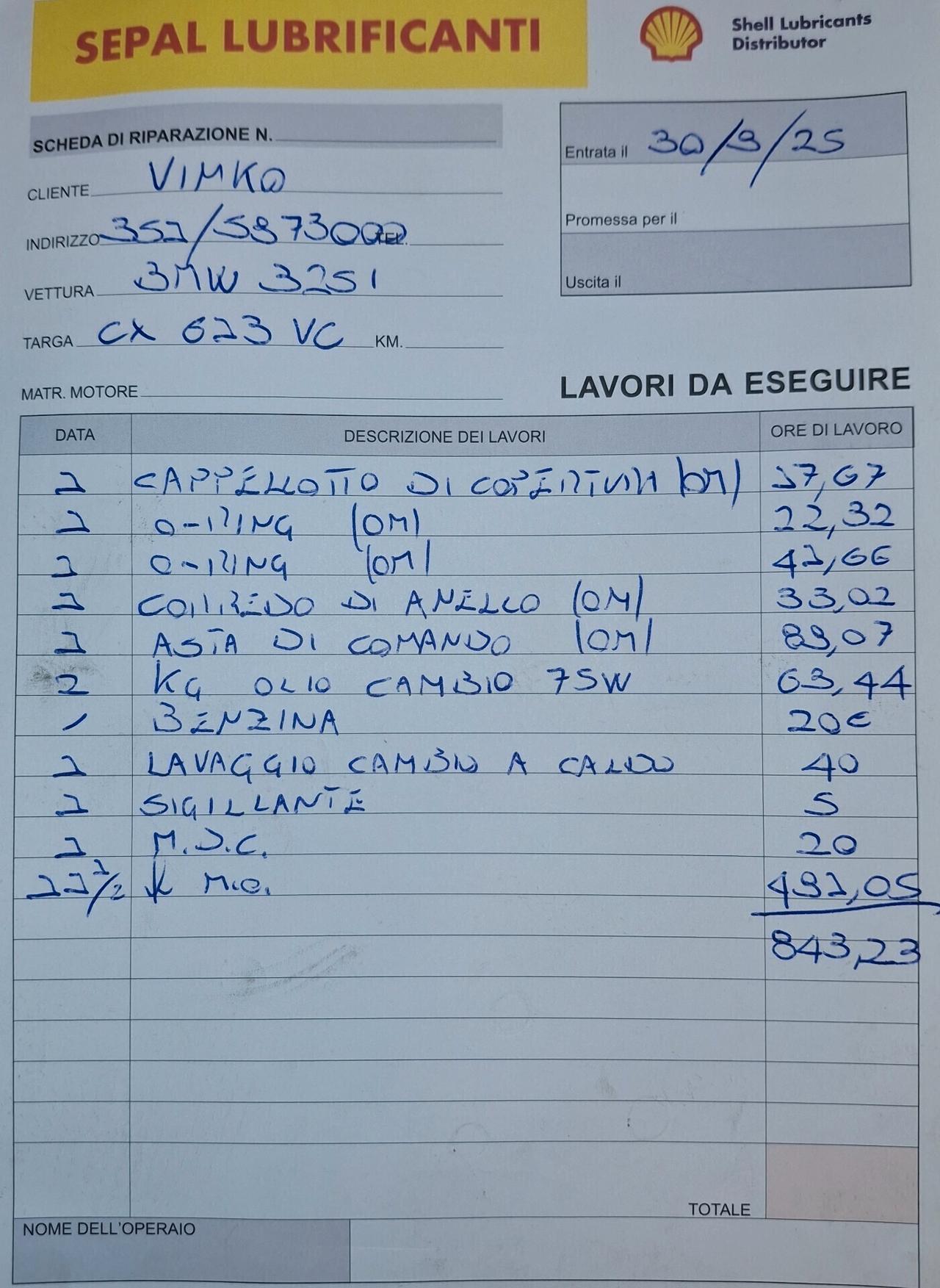 Bmw 325 325i cat Touring Attiva