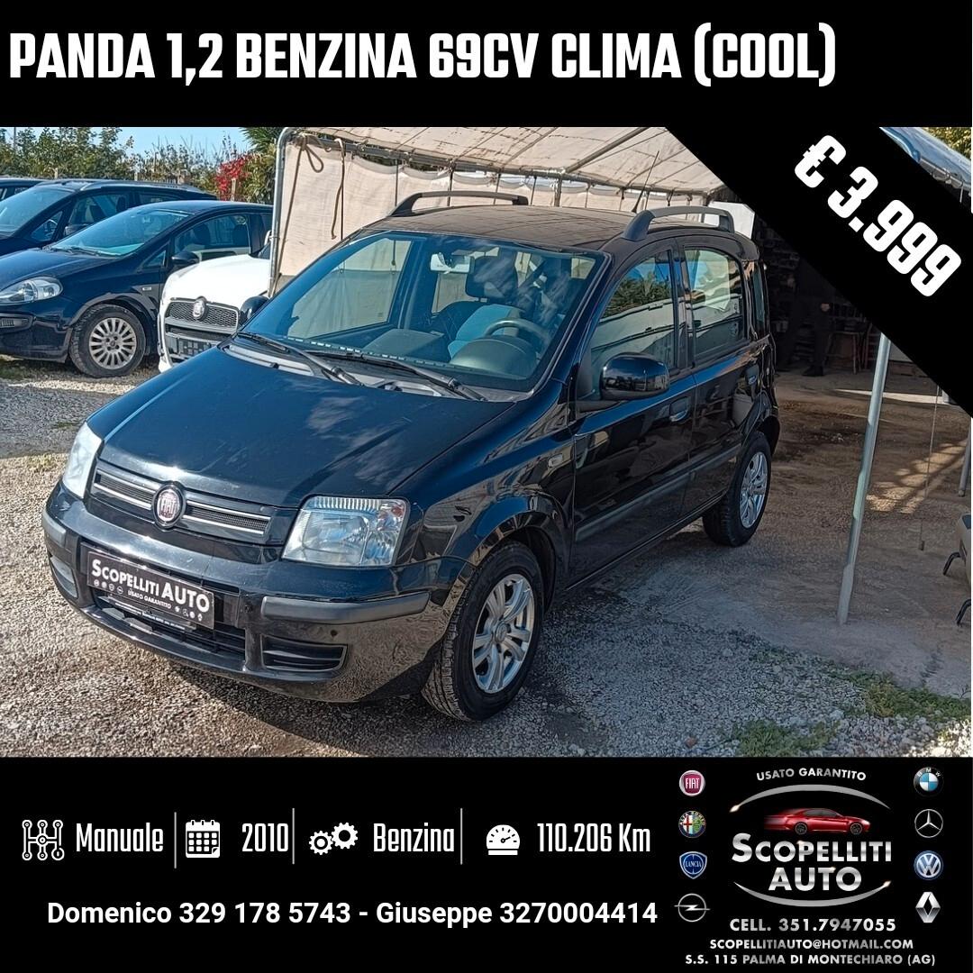 Fiat Panda 1,2 8v 69cv (Cool)(Clima)