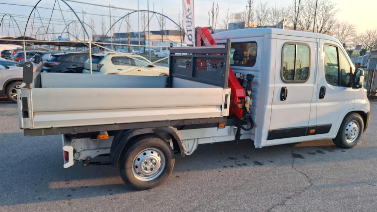 Fiat Ducato 35 2.3 MJT 130CV PLM-DC Cabinato CASSONE FISSO + GRU FASSI