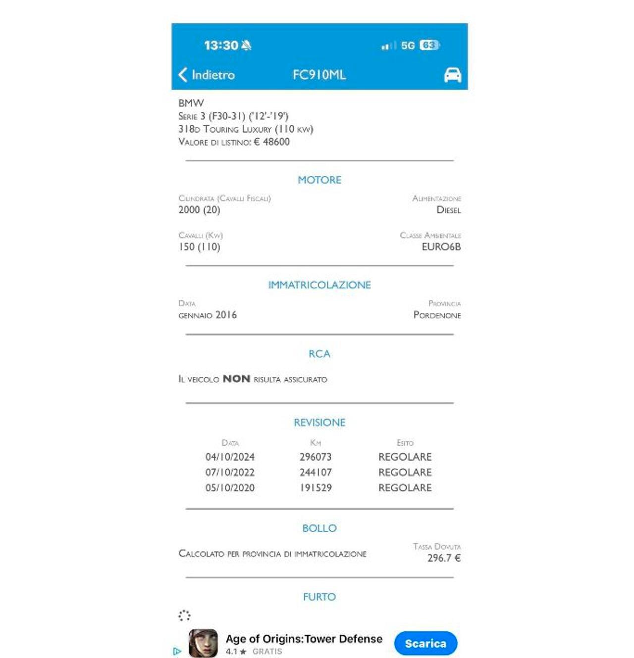 Bmw 318d Touring Sport