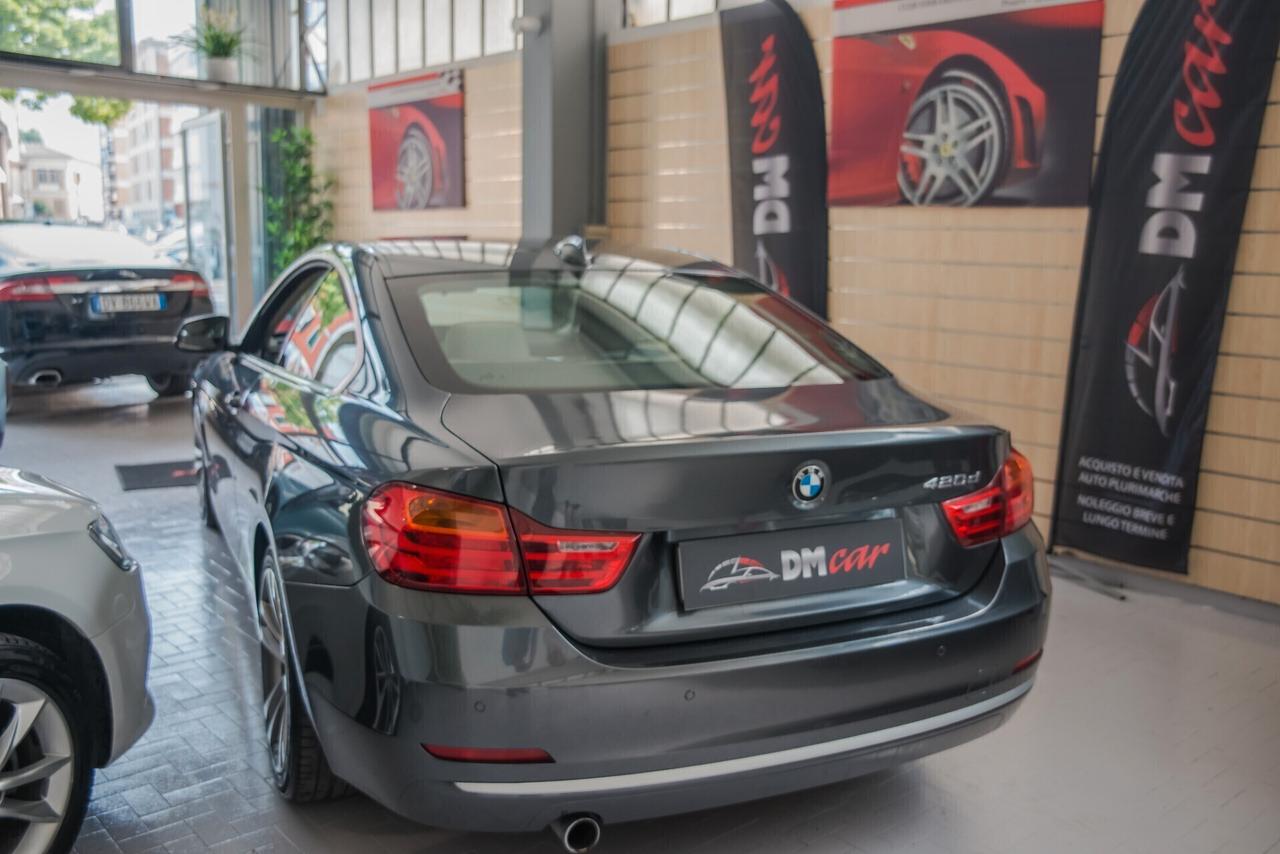BMW 420 D 184 CV COUPE' MODERN AUTOMATICO CERCHI PELLE TESSUTO