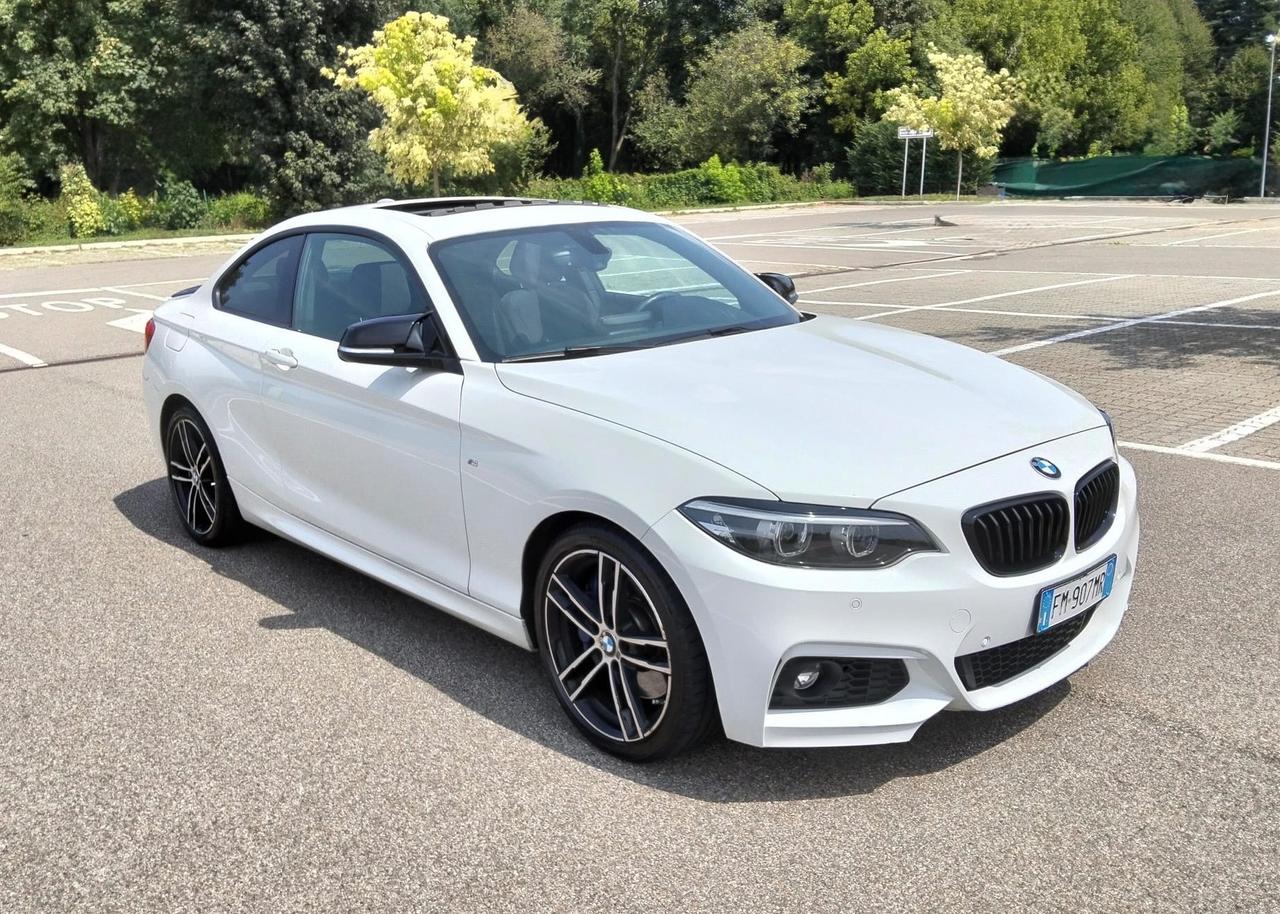 Bmw 220d Coupé Sport 190Cv*Manuale*Tetto*Navi*Alcantara