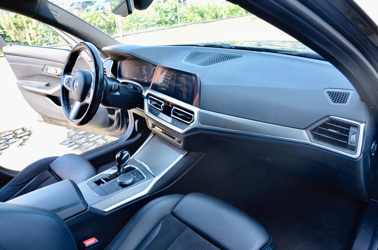 BMW 320d TOURING MHEV 48V XDRIVE MSPORT 190cv AUTO, UNICOPROPRIETARIO, UFF ITALIANA, IVA ESPOSTA 100%, SERVICE BMW, EURO 6D, RETROCAMERA, FULL LED, PERMUTE