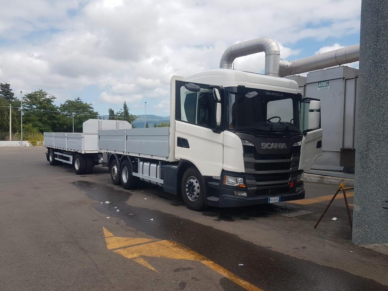 Scania G 500 tre assi cassone fisso