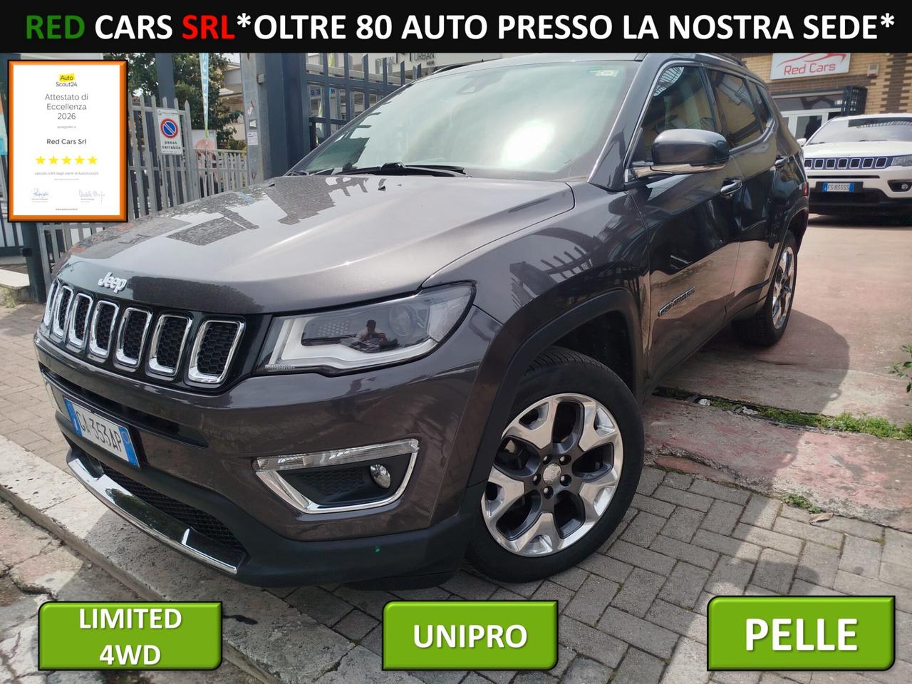 COMPASS 2.0- 140cv 4WD AT9 *PREZZO VERO* LIMITED-UNIPRO - KM CERTI