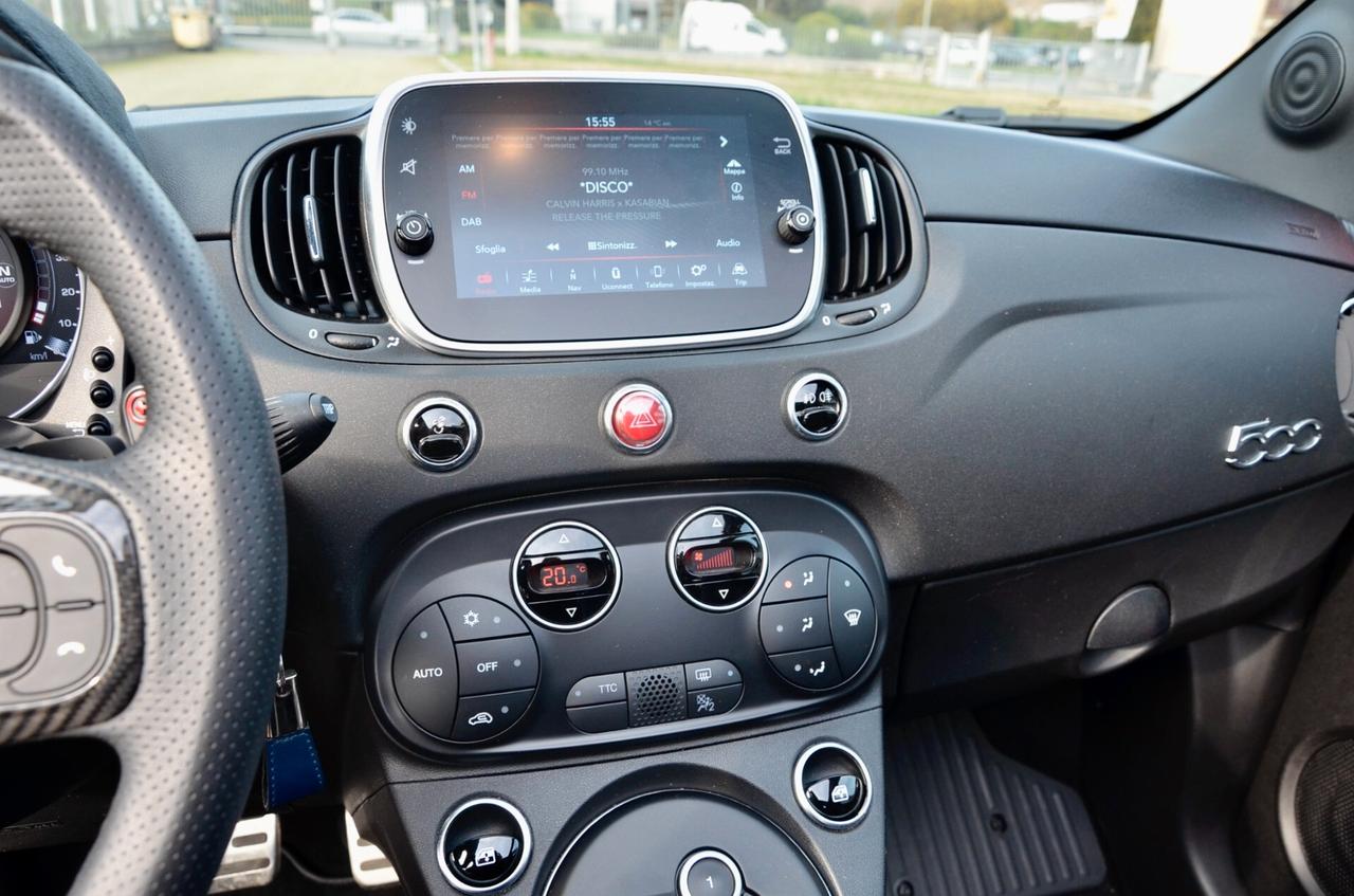 ABARTH 595C 1.4 T-JET ESSEESSE 180cv AUT, PARI AL NUOVO, UFF ITALIANA, AKRAPOVIC, SEDILI IN CARBONIO, 17", PERMUTE