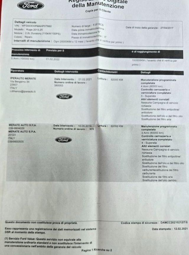 FORD Kuga 2.0 TDCI 150 CV 4WD Powershift ST-Line PERMUTE