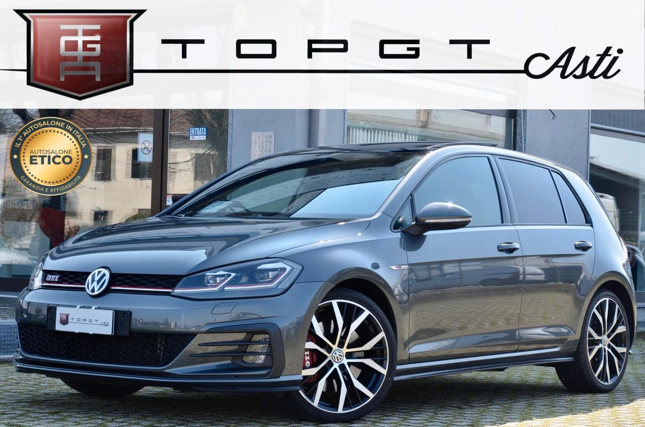 VOLKSWAGEN GOLF 7.5 GTI PERFORMANCE 2.0 TSI 245cv DSG, SERVICE CON FATTURE, TETTO, DCC, FULL PELLE, FARI FULL LED, 19", PERMUTE