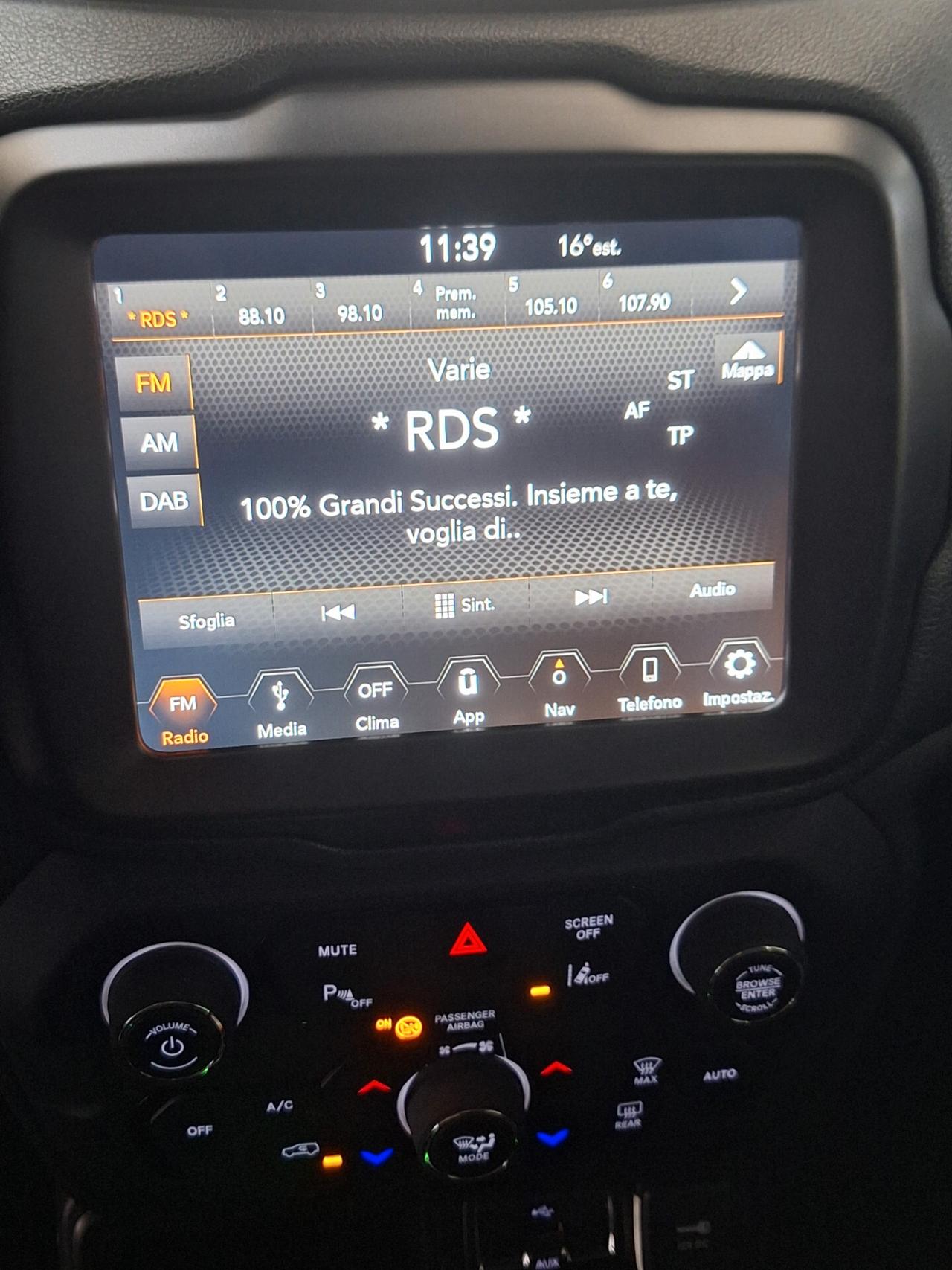 Jeep Renegade 1.6 Mjt 120 CV Ddct (Unico Proprietario)