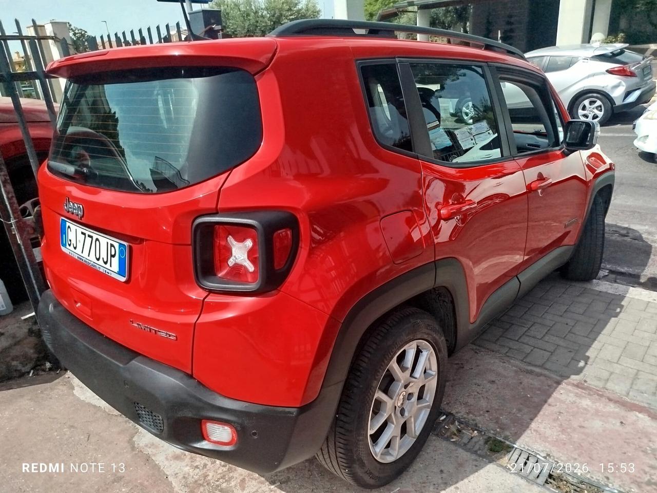 RENEGADE 1.6 Mjt 130 CV Limited *PREZZO VERO* UNIPRO-CRONO TAGLIANDI