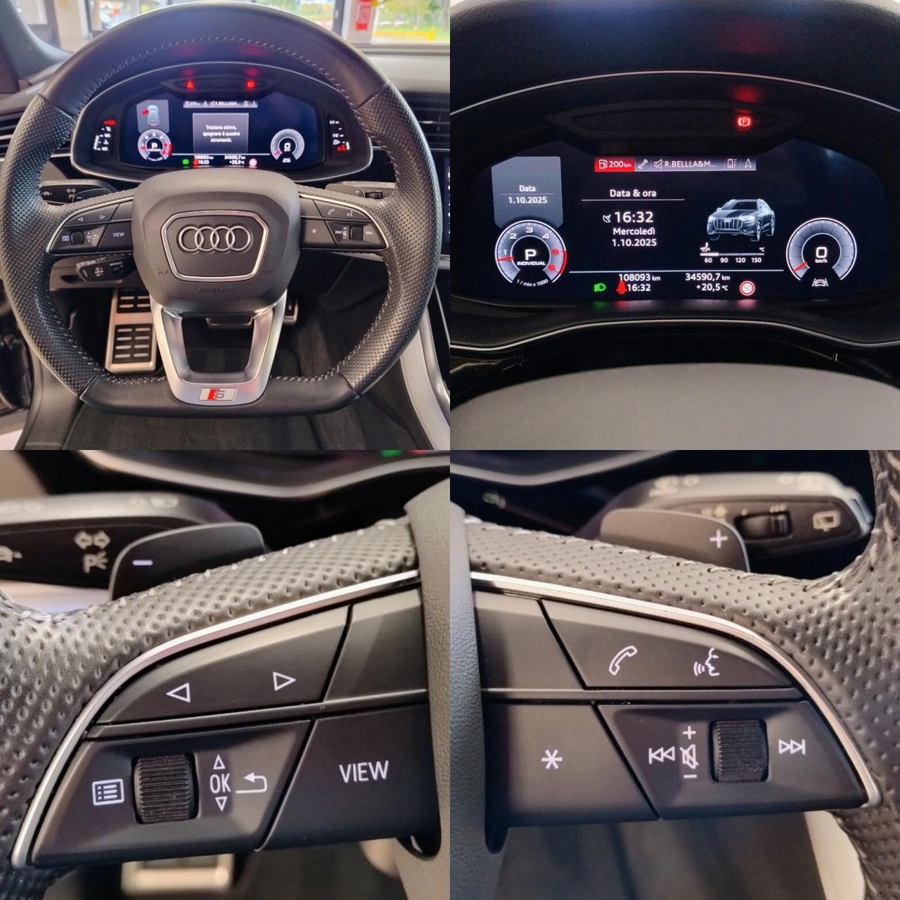 AUDI Q8 50 TDI quattro tiptronic S LINE TETTO RADAR