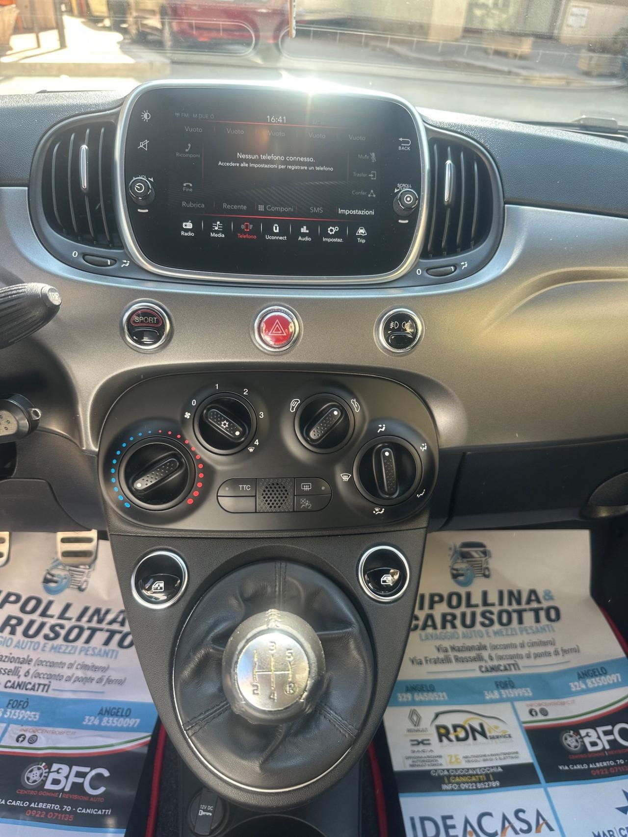 Abarth 595 1.4 Turbo T-Jet 195 CV Pista 7/2018 KM 86800CERT 1PROP