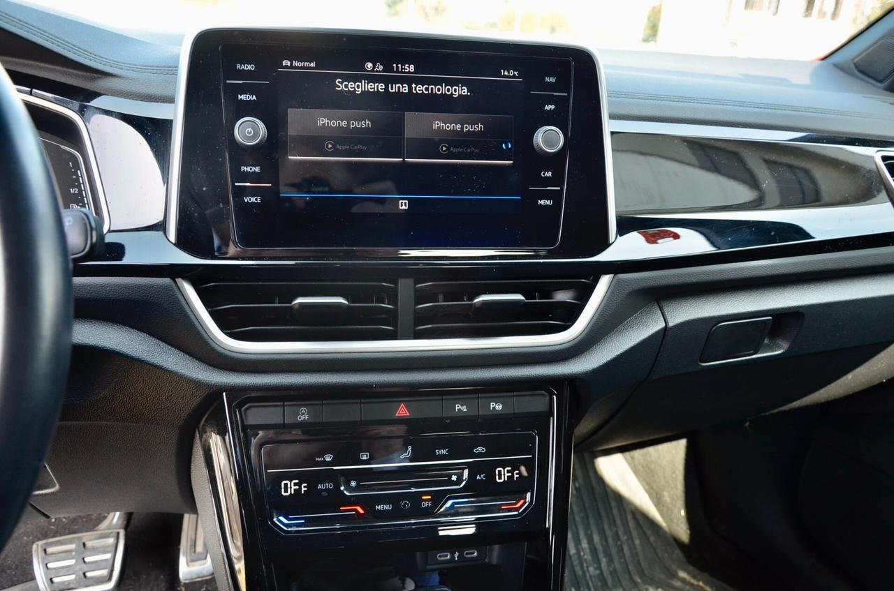 VOLKSWAGEN T-ROC 2.0 TDI R-LINE 4MOTION 150cv DSG, GARANZIA UFF VW, UNICOPROPRIETARIO, SERVICE VW, UFF ITALIANA, IQ LED, PERMUTE