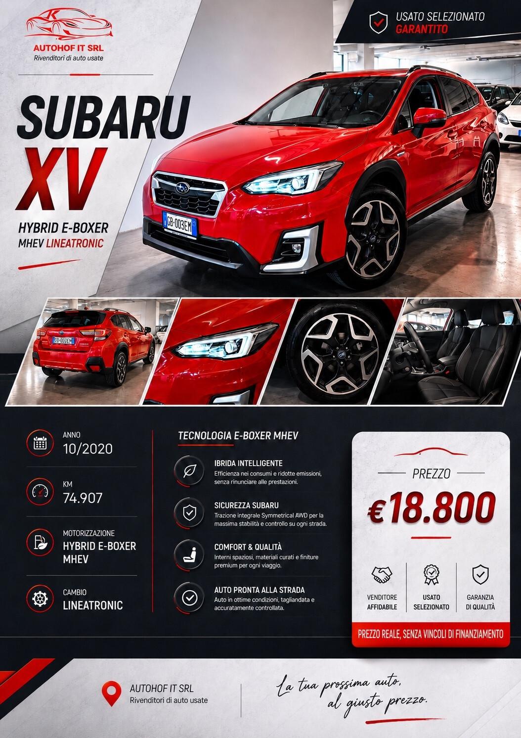 Subaru XV 2.0i e-Boxer MHEV AUT. Premium