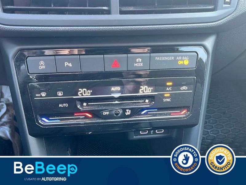 Volkswagen T-Cross 1.0 TSI SPORT 110CV