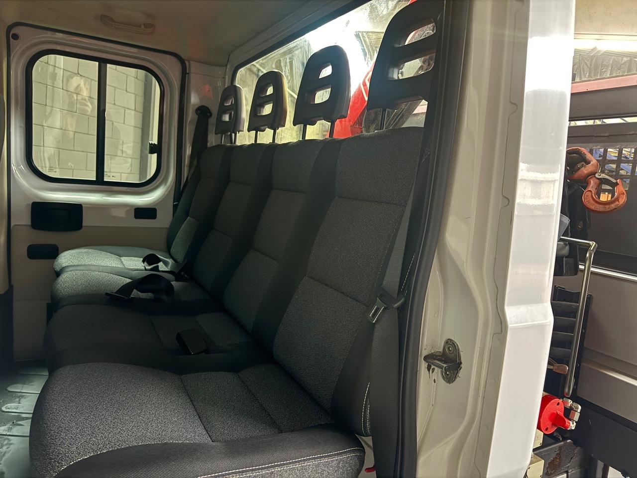 Fiat Ducato Maxi DOPPIA CABINA 7posti GRU FASSI ca