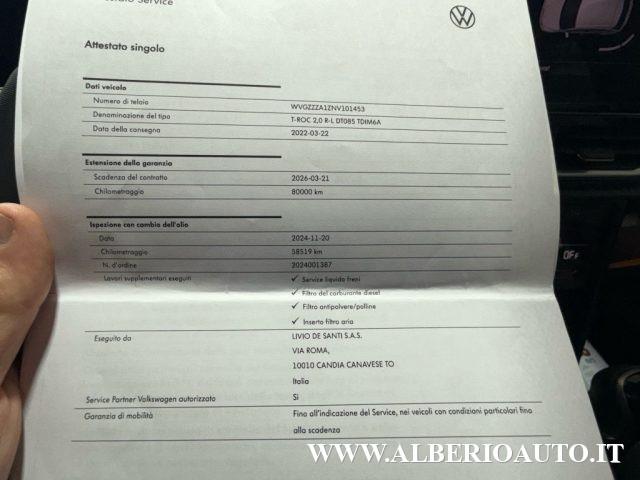 VOLKSWAGEN T-Roc 2.0 TDI SCR R-Line