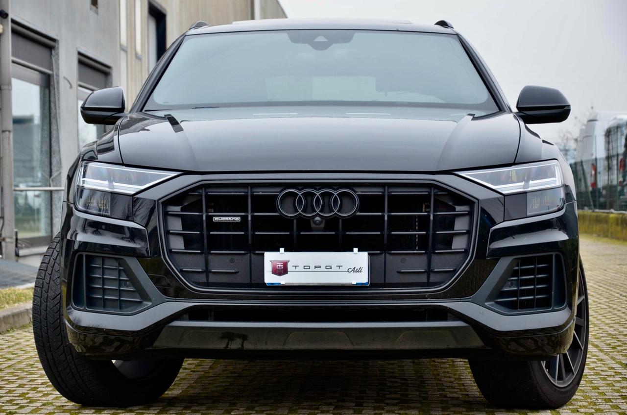 AUDI Q8 50 3.0 TDI MHEV S-LINE QUATTRO TIPTRONIC 286cv, TUTTI SERVICE UFF AUDI, UFF ITALIANA, EURO 6D, ASSE POST STERZANTE, TETTO, 22", PERMUTE