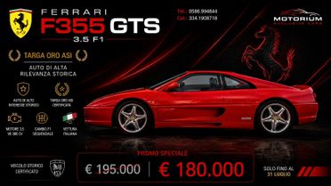 FERRARI F355 GTS F1 | ITALIANA | 24.200 KM | TARGA ORO ASI | ESEMPLARE DA COLLEZIONE