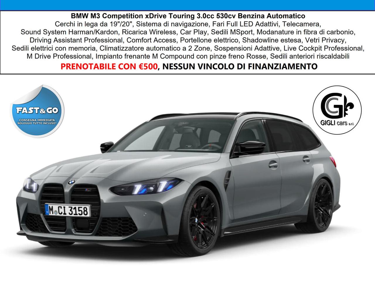 BMW M3 M3 Comp Touring xDrive Harman Kardon Carbonio Led